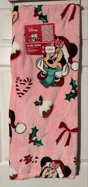 Disney Minnie Mouse Christmas Super Soft Blanket 50x70 inch